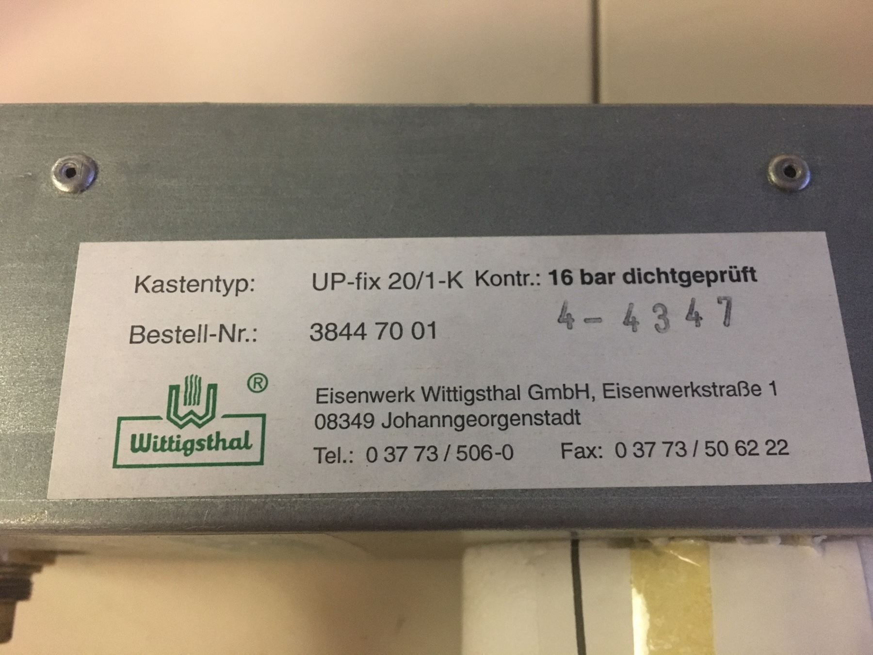 Alle Werkzeuge: Unterputz-Fix-Garnitur für 1 Modulmeter – Neu (gemäss Beschreibung) aus Brügg BE von rutschimedizin 3