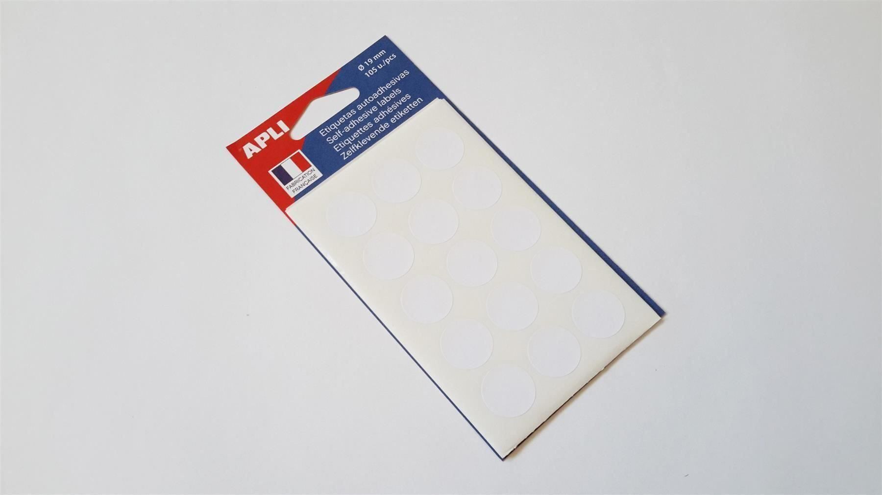 Sticker: Markierungspunkte, weiss, 19mm, 105 St. – Nuovo e nell'imballaggio originale da St. Gallen venduto da cointec 1