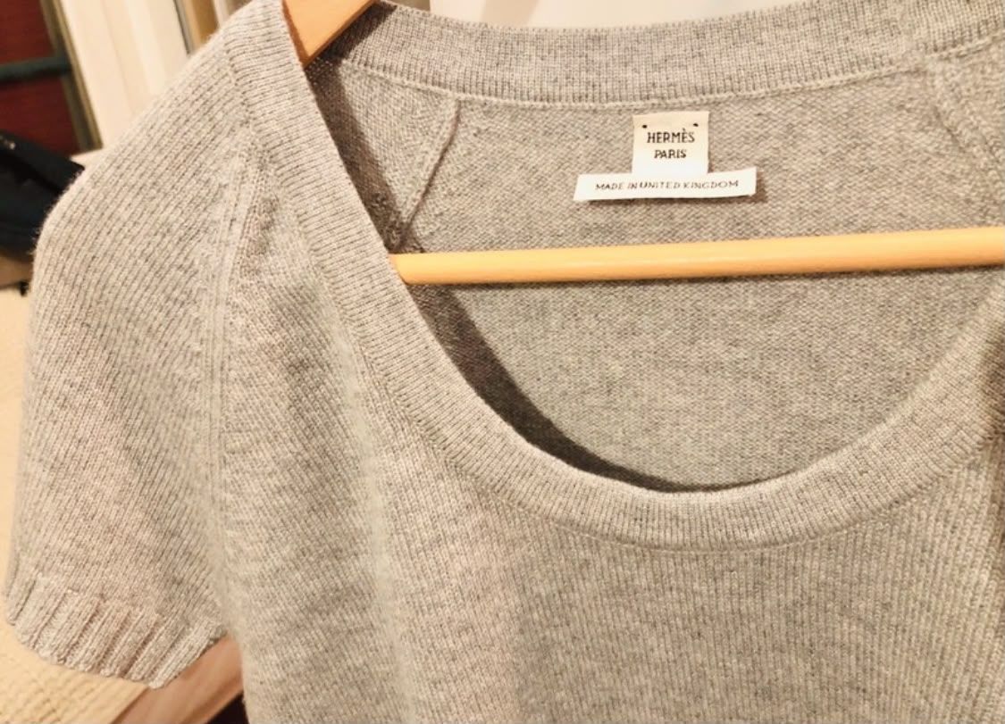 Hermès Maglioni & Felpe: Pull Hermès cachemire gris manches courtes taille 38 – Nuovo (secondo la descrizione) da Genève venduto da Lilimouss 4