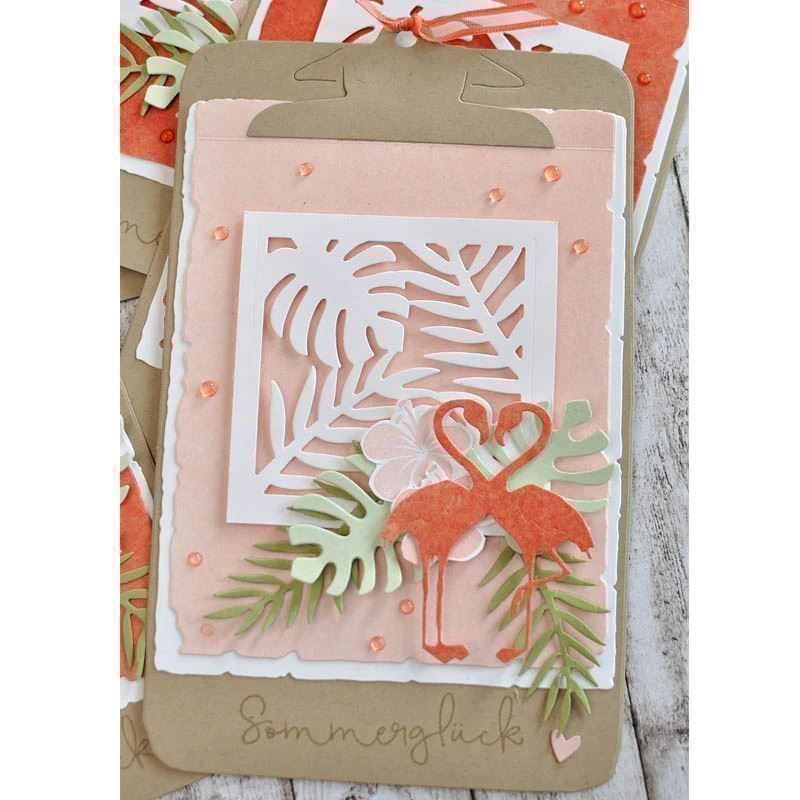 Schablonen: FLAMINGOS STANZSCHABLONE – Neu und originalverpackt aus Affoltern am Albis von scrapbooking 1