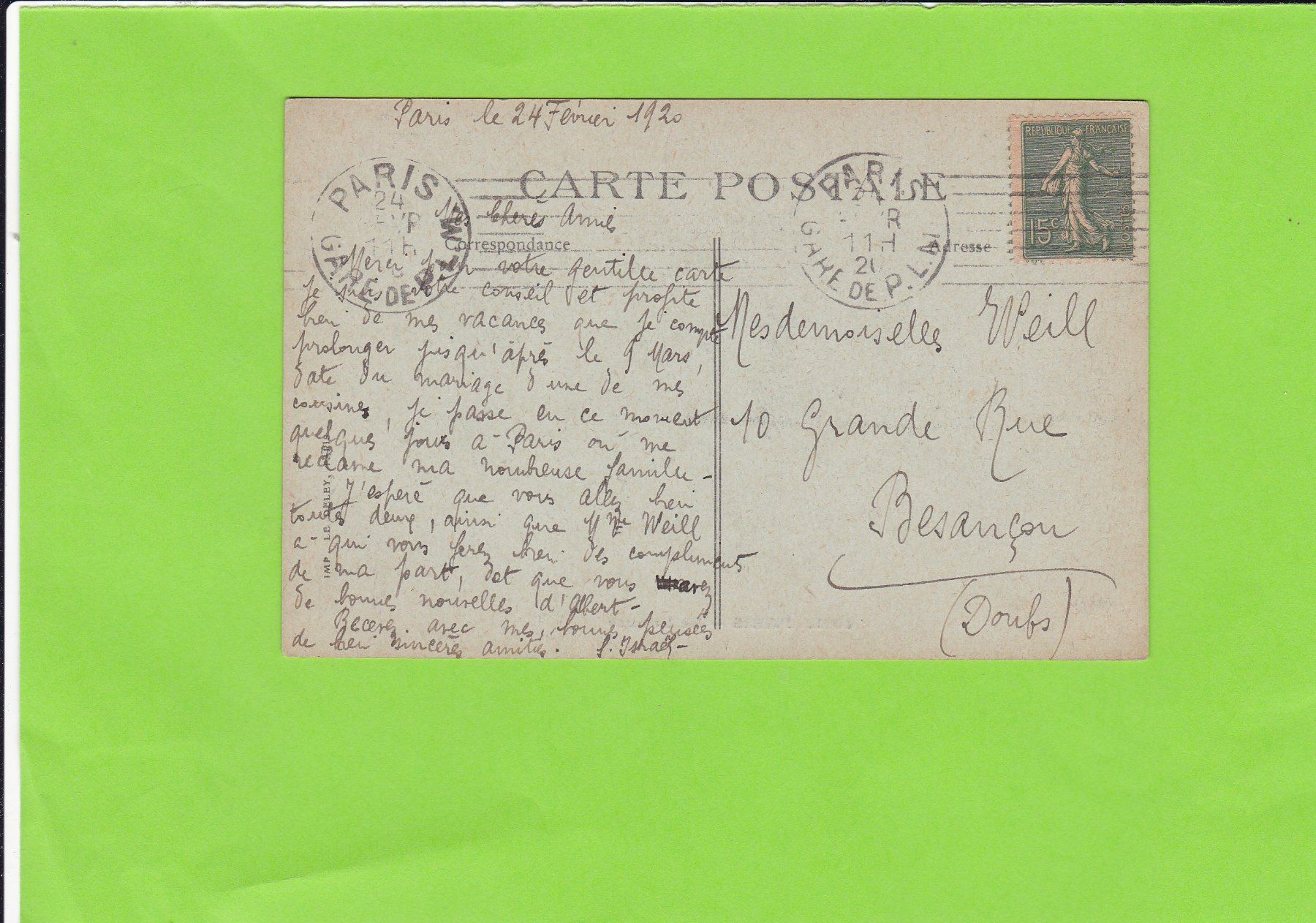 Cartoline postali: Paris-Le Louvre – Usato da St. Peterzell venduto da neckertal 1