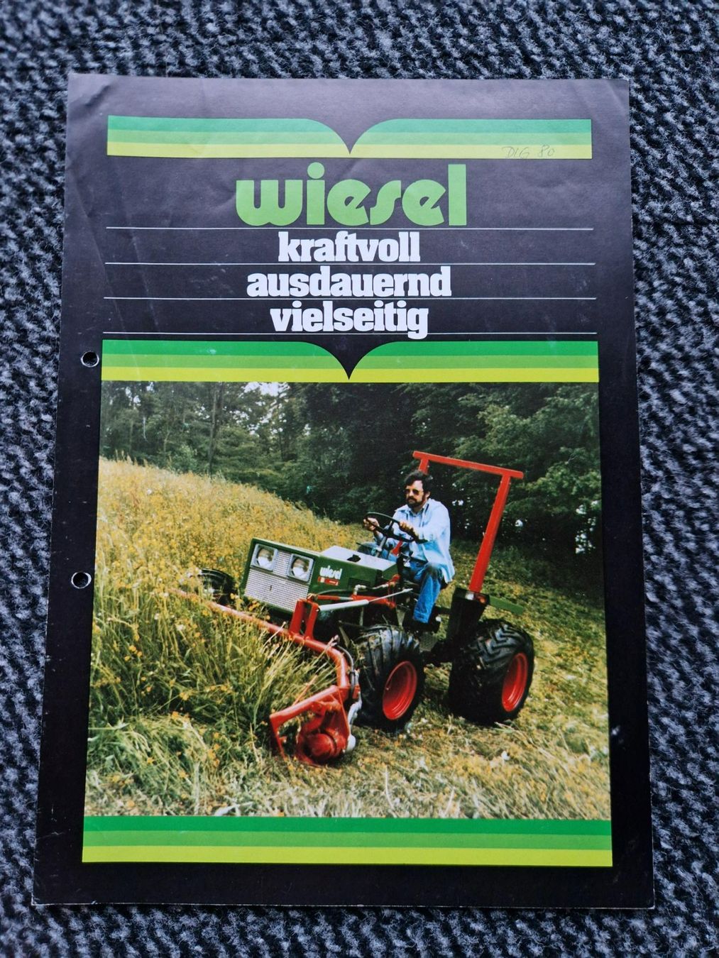 Schilter Trattori: Original Prospekt Schilter Wiesel Traktor – Usato da Dürnten venduto da Bachtel84