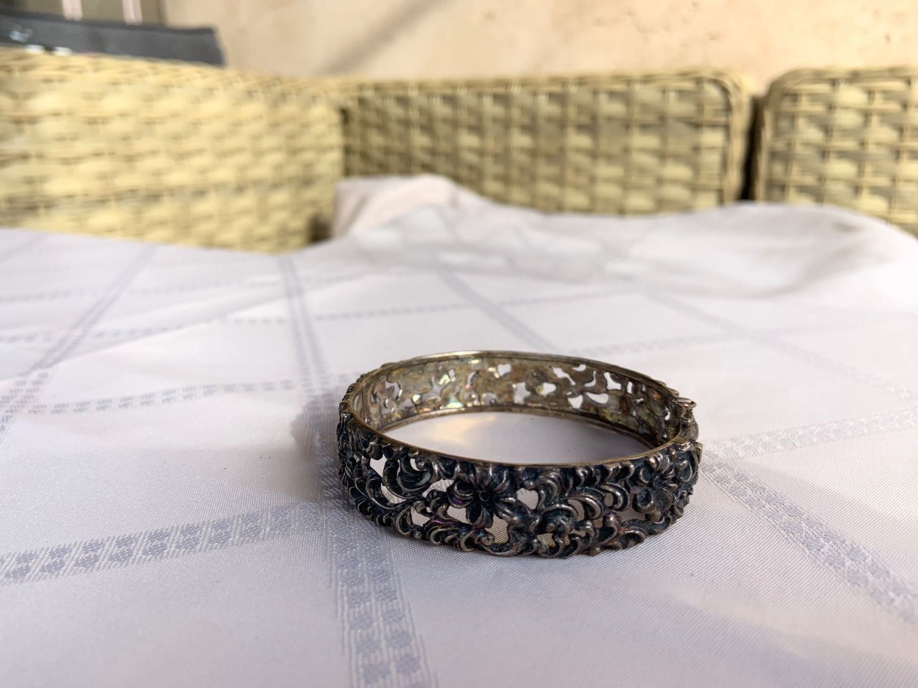 Armbänder & -reifen: Silber-Armreif filigran (800) – Gebraucht aus Dittingen von Bijoubelle 2