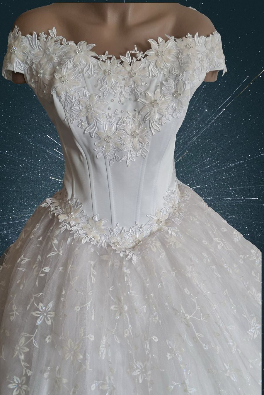 Vestiti: Brautkleid, Glitzer Gr. 38 / 40 – Usato da Uerikon venduto da Jeanne04 2