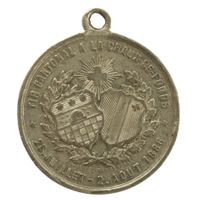 Schützenmedaille NE 1886 La Chaux-de-Fonds Tir cantonal