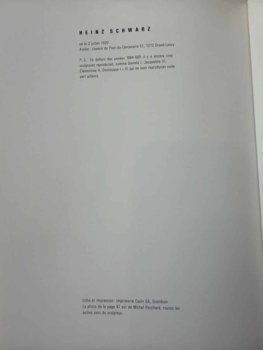 Libri: Heinz Schwarz  – Usato da Genève venduto da ary_c8tx 2