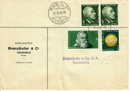 Brief, Horlogerie Brenzikofer & Co. Tavannes 1948