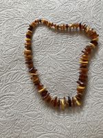 Collier en ambre véritable, style bohème