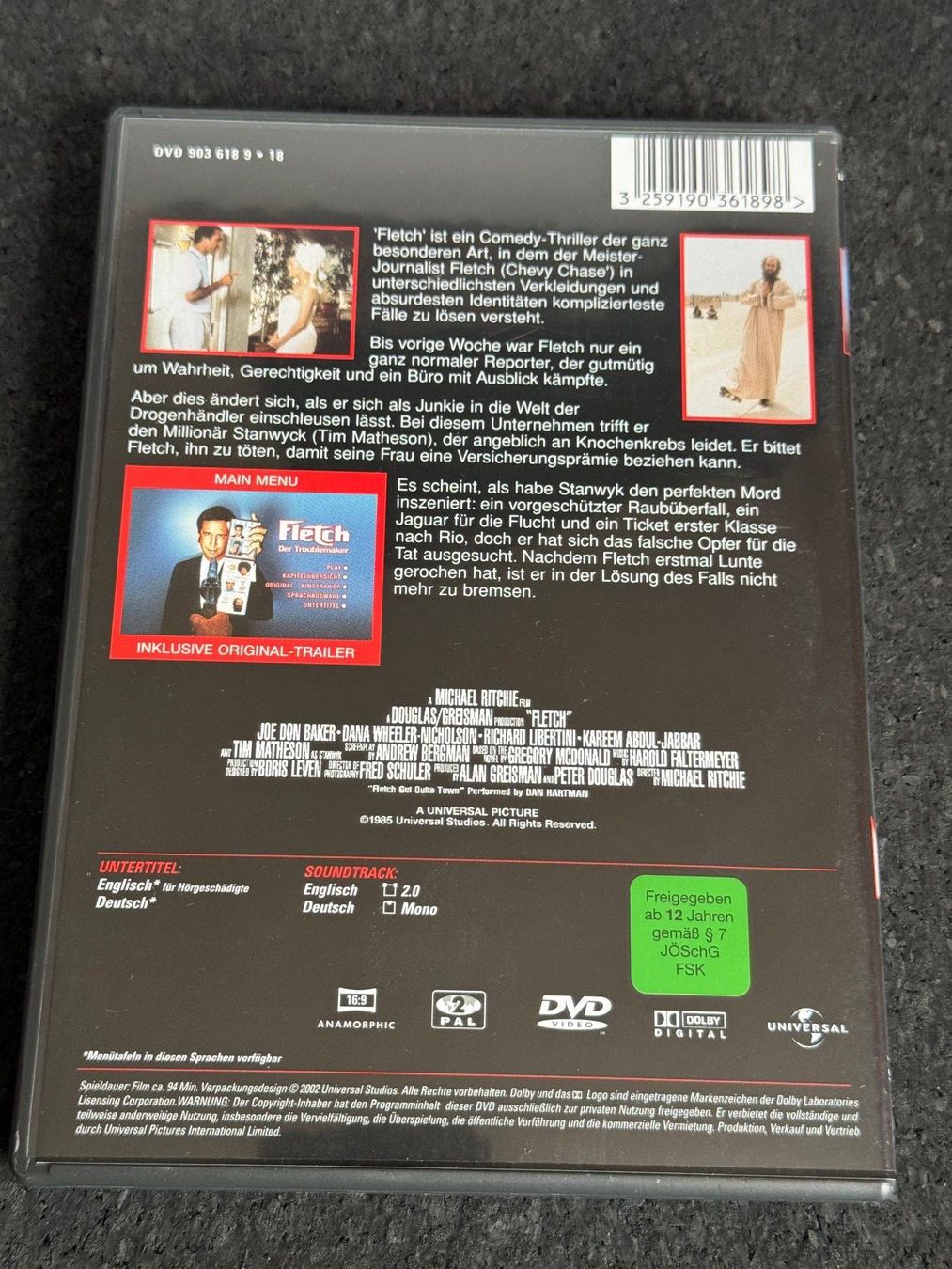 Tutti i DVDs: FLETCH Der Troublemaker DVD DE/EN – Usato da Fribourg venduto da tschjoly 1