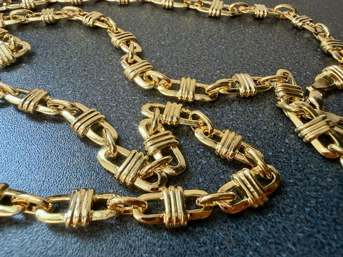 Catenine: Vintage Halskette Luxus Modeschmuck  – Usato da Lamone venduto da LaCantinaMagica 1