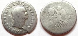DIVUS VESPASIAN AR Denarius (Died 79 AD).  "Judaea Capta"