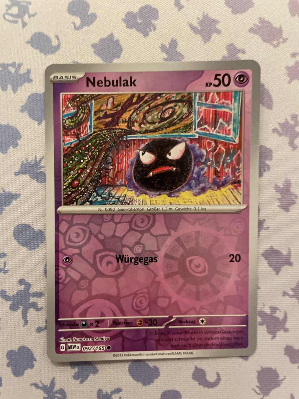 Pokémon Carte collezionabili: Nebulak 092/165 reverse Holo - Pokemon 151 DE – Nuovo (secondo la descrizione) da Gossau ZH venduto da Phelsuma01