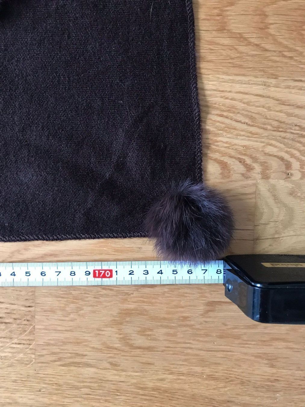 Foulard & Sciarpe: Écharpe brune, avec pompons en lapin – Nuovo (secondo la descrizione) da Bussigny venduto da coltroc 7