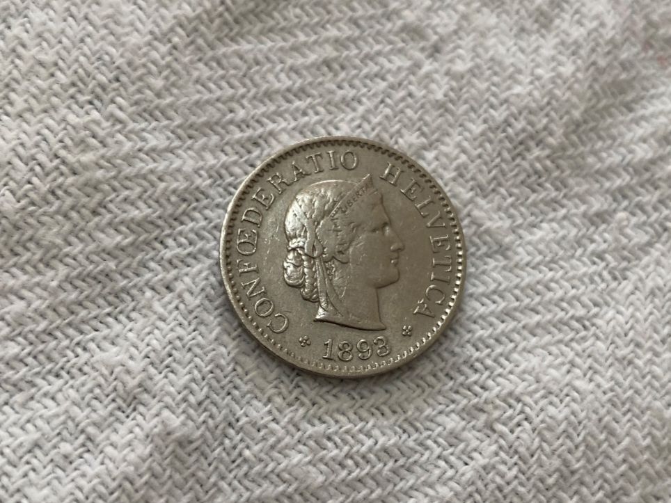 Alle Münzen: 5 centimes/rappen 1893 – Gebraucht aus Nyon von Ilmi09 1