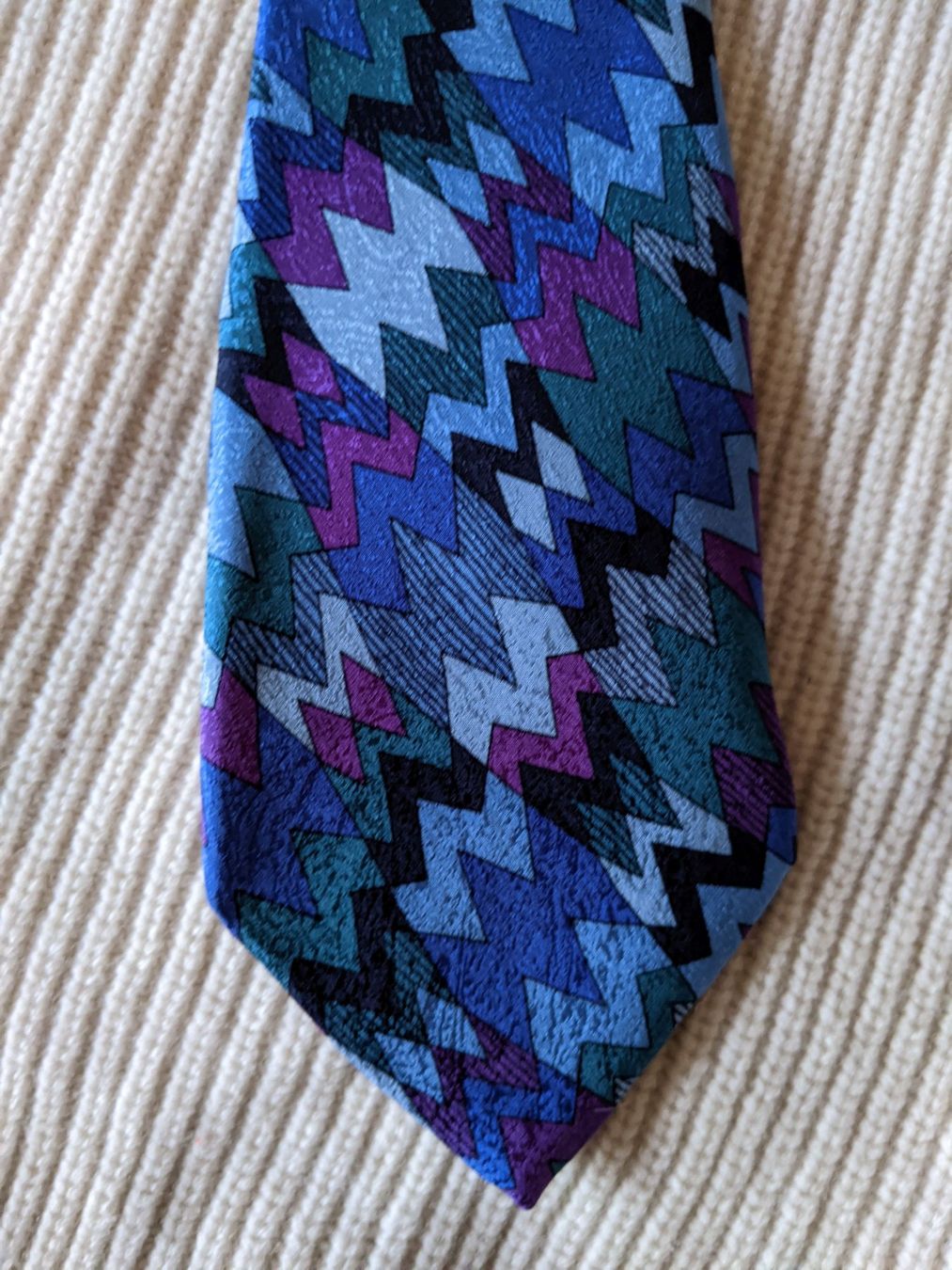 Missoni Cravatte: MISSONI : Cravate en soie dans les tons bleus – Nuovo (secondo la descrizione) da Petit-Lancy venduto da lilycerise 2