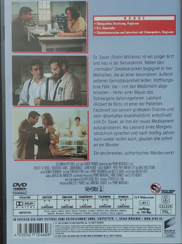 Tutti i DVDs: Zeit des Erwachens - Williams  De Niro DVD – Usato da Aurigeno venduto da AnnaM46 1