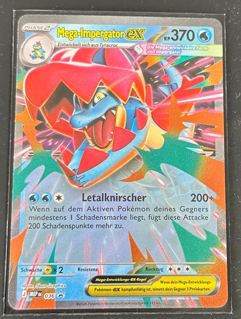 Pokémon Sammelbilder & Trading cards: Mega-Impergator ex 036 Promo Deutsch Pokémon – Neu (gemäss Beschreibung) aus Dübendorf von TrimTrend 1