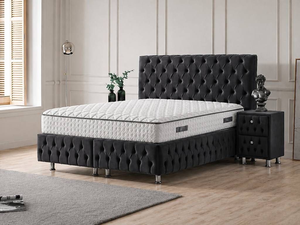 Letti: Boxspringbett Milano mit Matratze – Usato da Emmenbrücke venduto da Fabrikverkauf