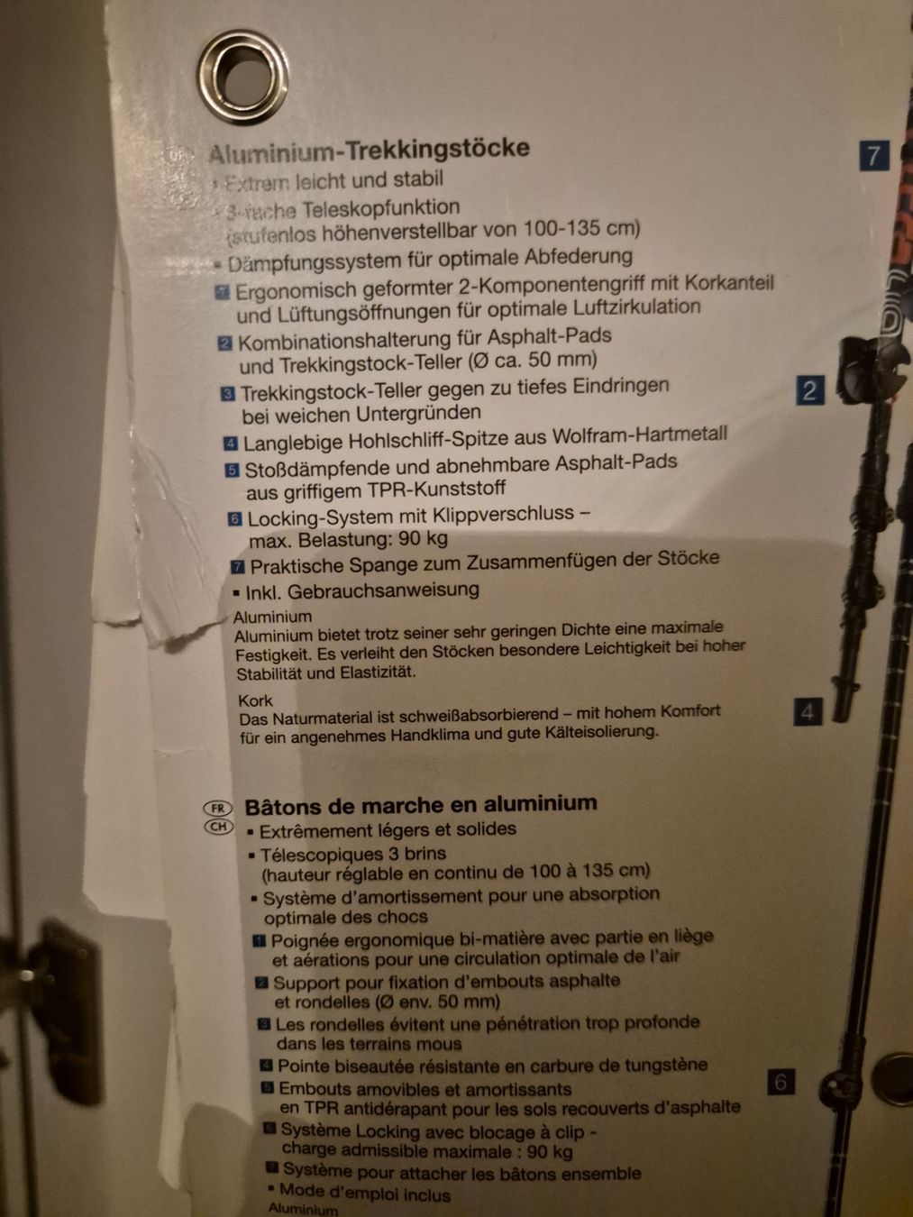 Bastoncini da trekking: Neue Trekkingstöcke – Nuovo e nell'imballaggio originale da Zug venduto da puzzle73 4