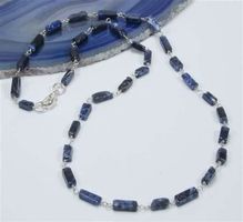 ♛ Zierliche Sodalith Gliederkette