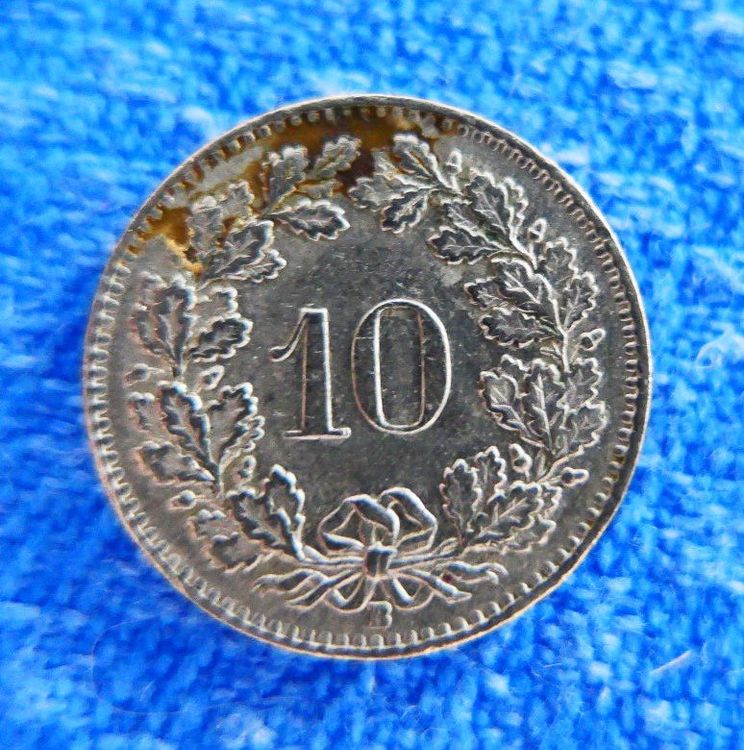 Tutti le monete: 7 x 10 Rappen den Jahren 1955/1957 (3x)/1958/1960 und 1962 – Usato da Glattpark(Opfikon) venduto da Latouret 8