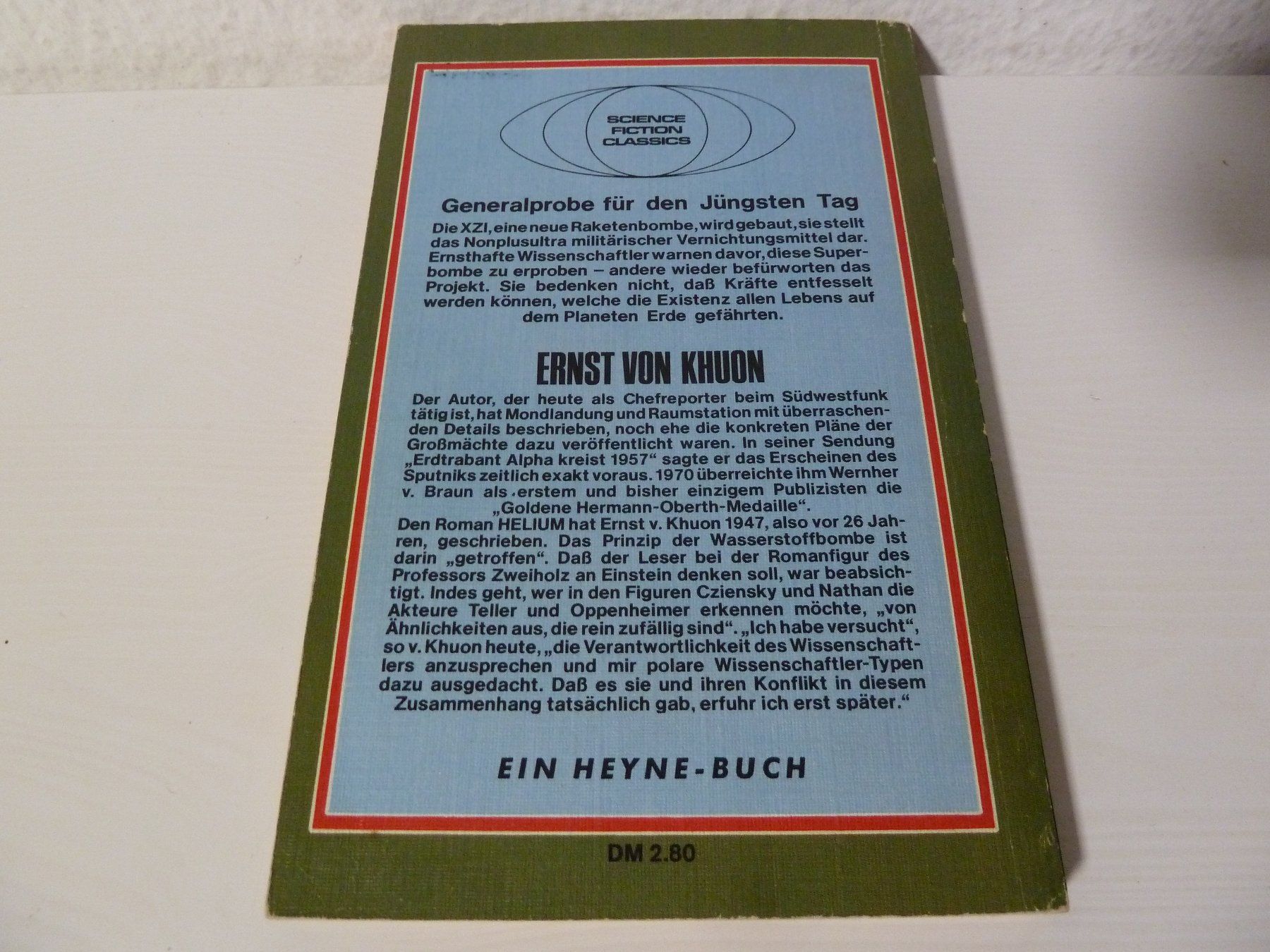 Libri: Ernst von Khuon: Helium – Usato da Abtwil SG venduto da PFu_5i_u5 1
