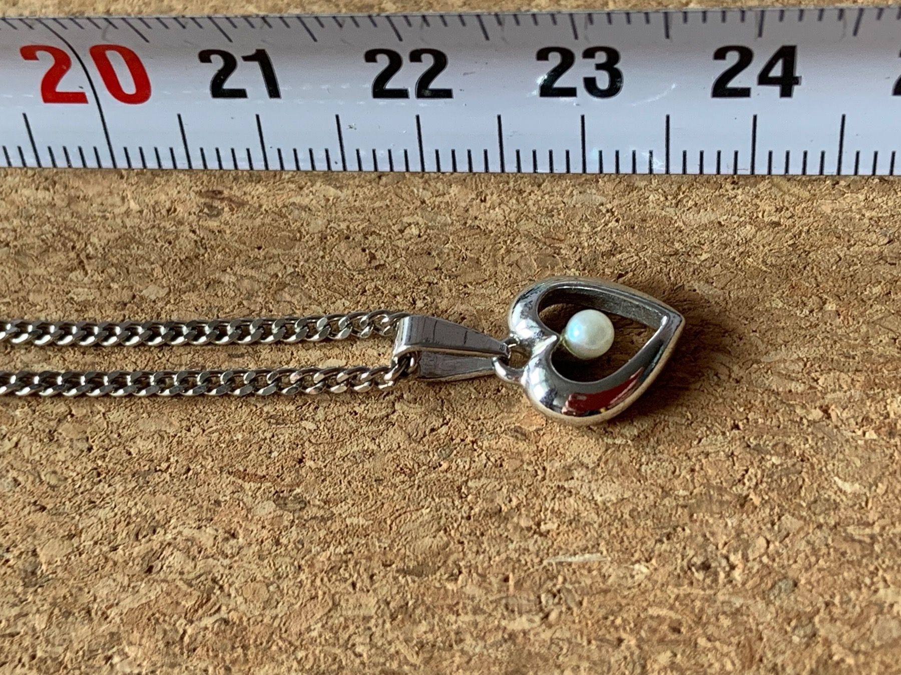 Anhänger: Silberkette + Herzanhänger Perle – Neu (gemäss Beschreibung) aus Dittingen von Bijoubelle 5