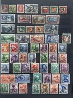 Pro Juventute Briefmarken 1927 bis 1940 gestempelt