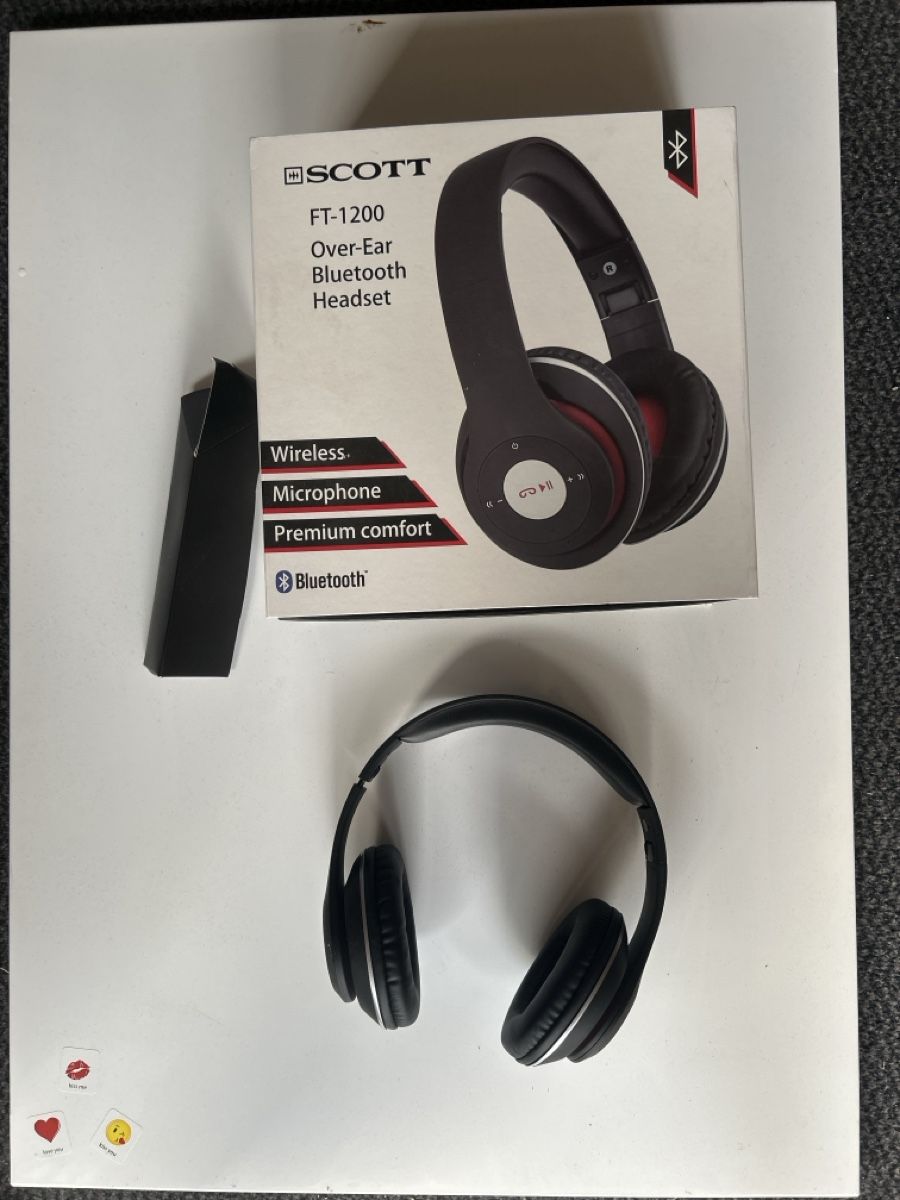 Kopfhörer: SCOTT FT-1200 Over-Ear Bluetooth Headset neuwertig – Gebraucht aus Wichtrach von FrankAJ