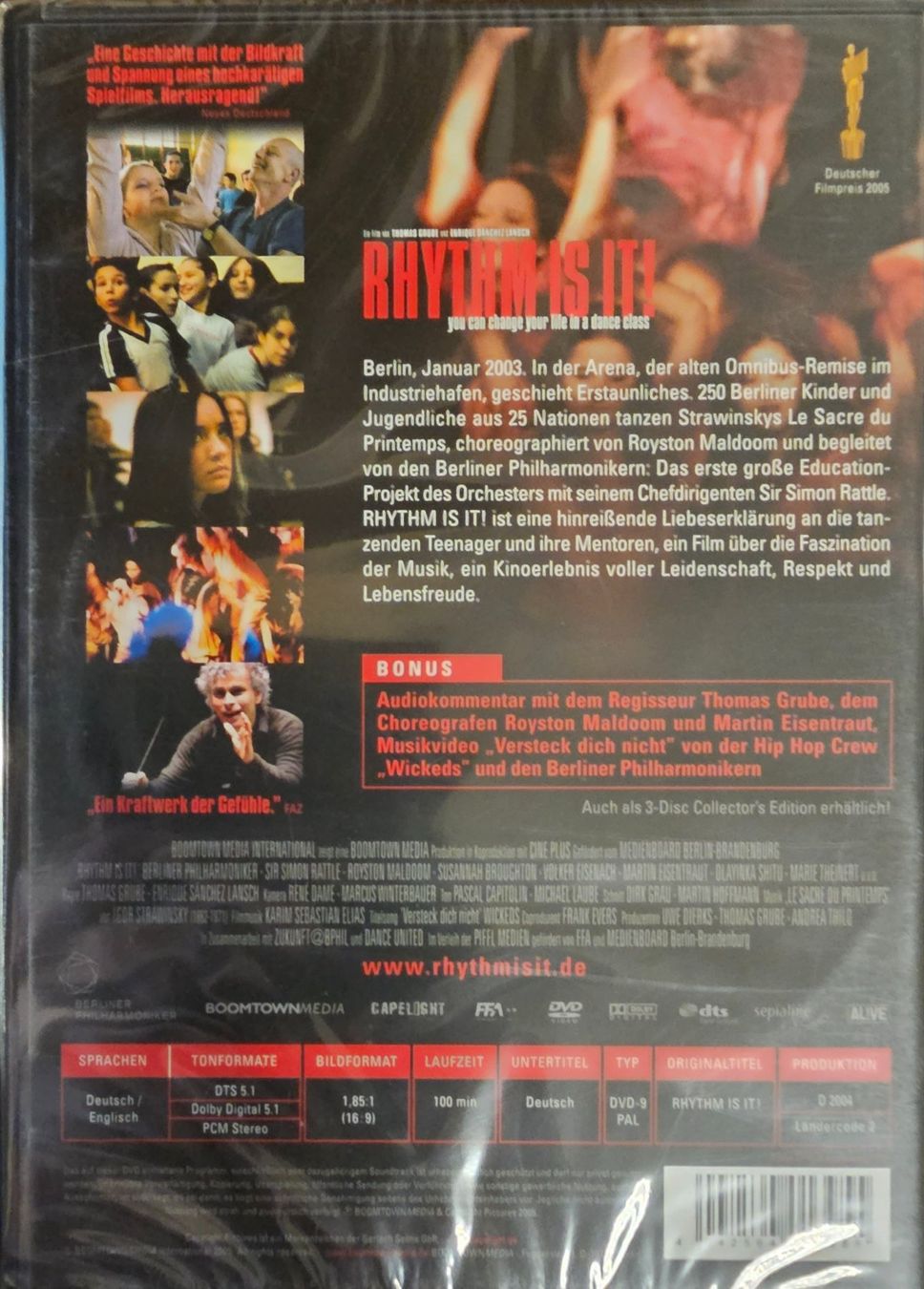 Alle DVDs: Rhythm is it! – Neu und originalverpackt aus Wahlen b. Laufen von Cg10 1