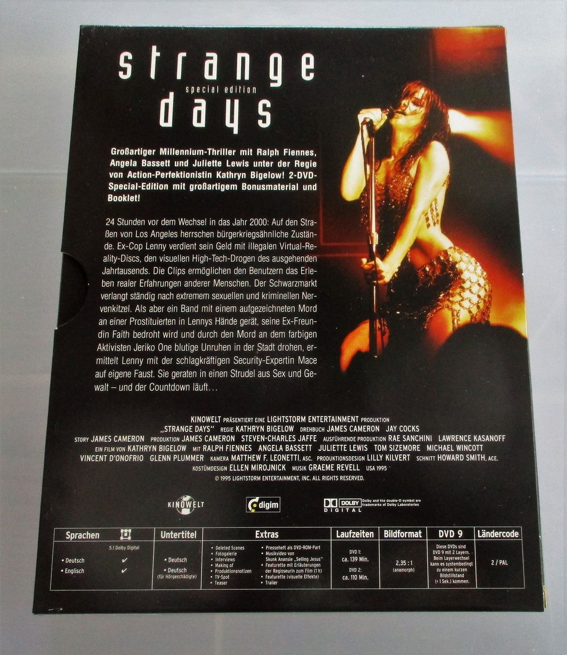 Tutti i DVDs: STRANGE DAYS - Ralph Fiennes Special Edition 2-DVD – Usato da Wattwil venduto da Muriel10 1