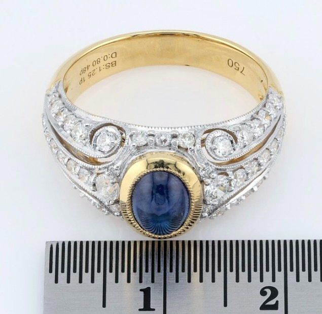 Anelli: Königlicher Ring Gold-Saphir – Usato da Elgg venduto da marsupilamaya 2