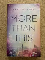 Taschenbuch "More than this", April Dawson