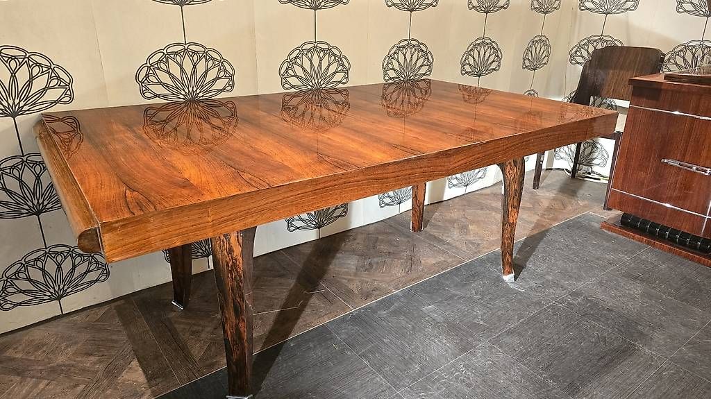 Tische: Table de salle a manger art déco palissandre de Rio  – Gebraucht aus Mollens VD von espritartdeco