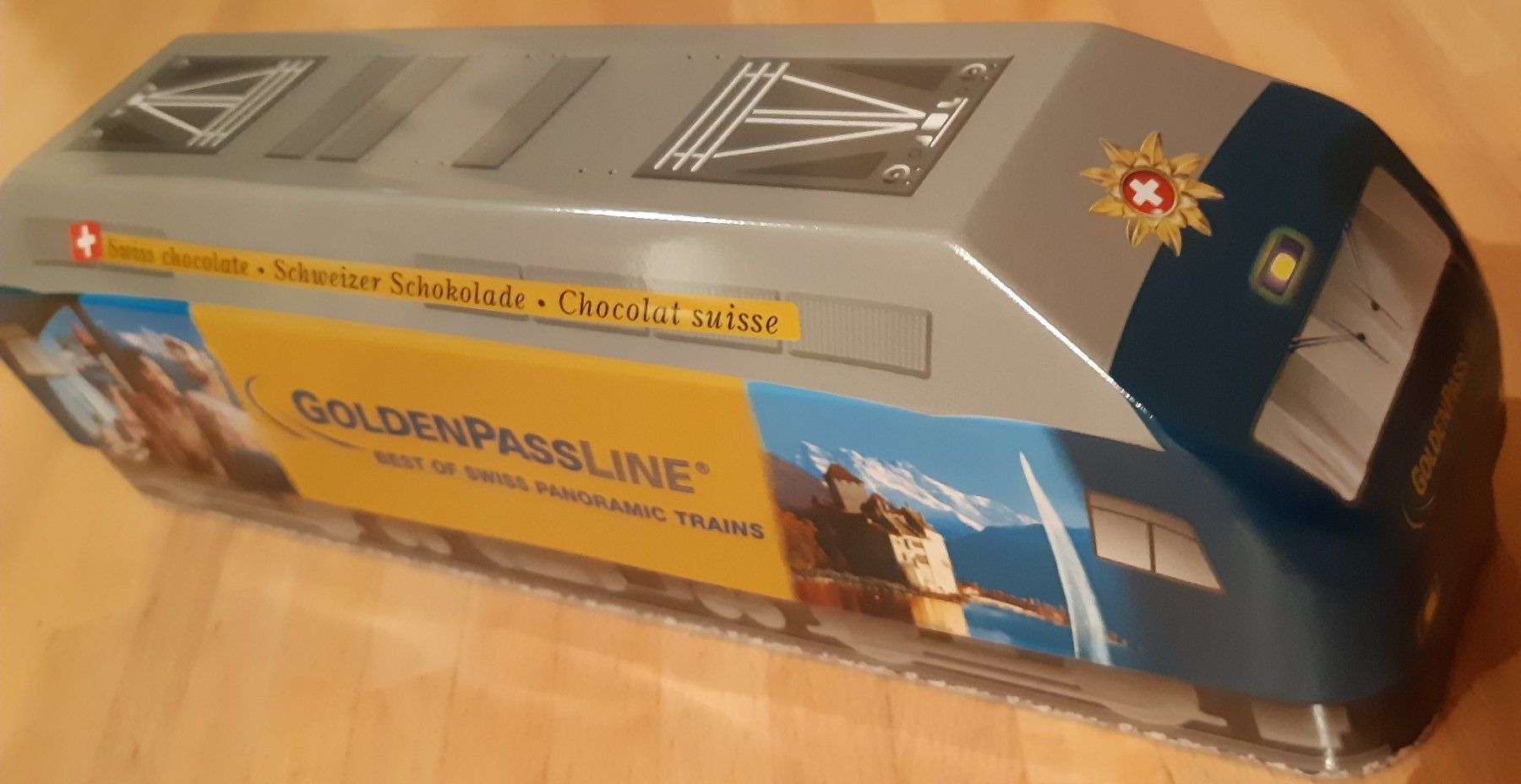 Barattoli: Kunst-Blechdose; "GoldenPassLine" – Usato da Trubschachen venduto da MarianneJ01 5