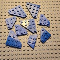 Lego 9x Eck Platten