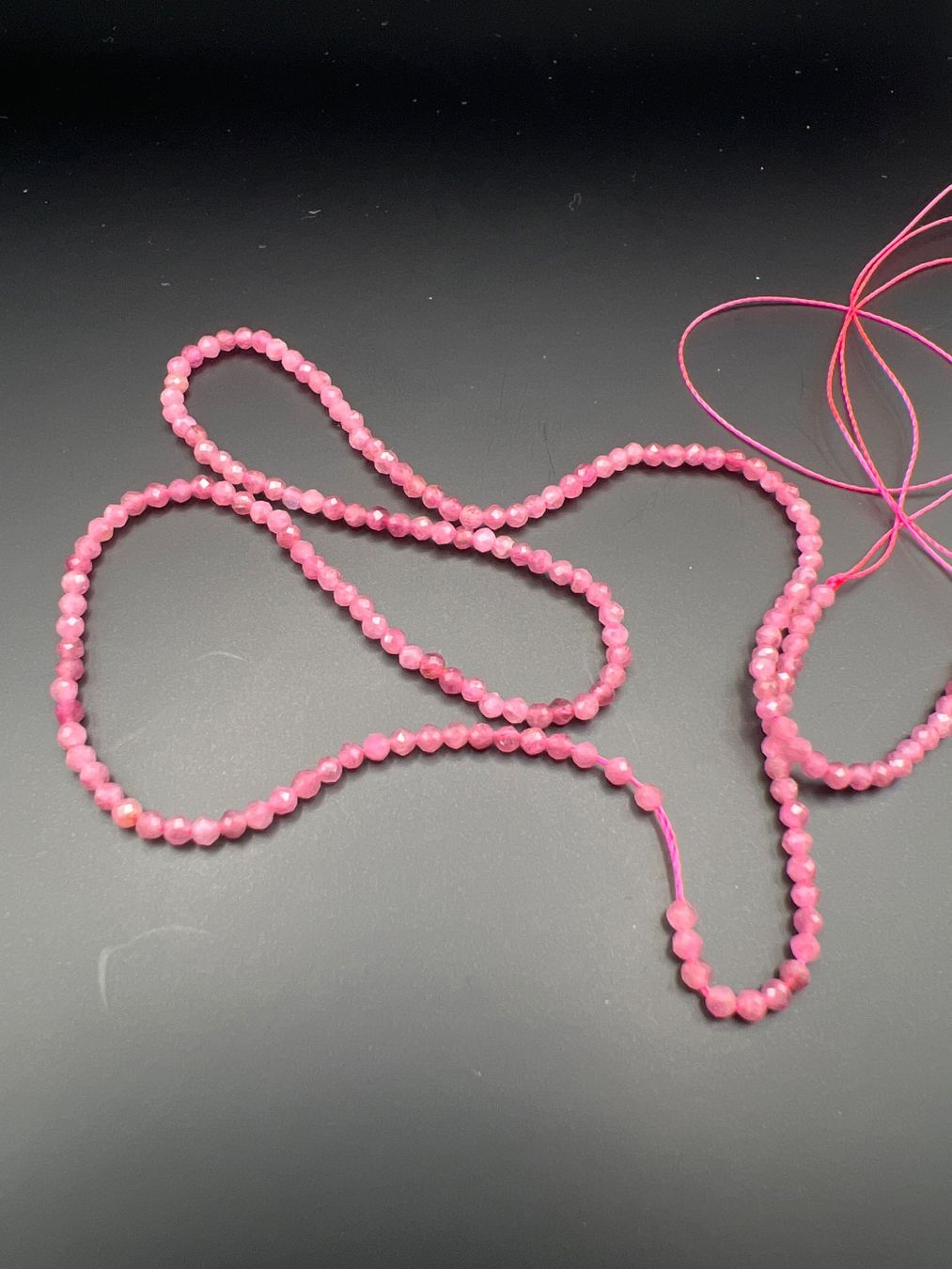 Catenine: Perlenkette facettiert rosa Turmalin – Usato da Uznach venduto da Ya_x7x6