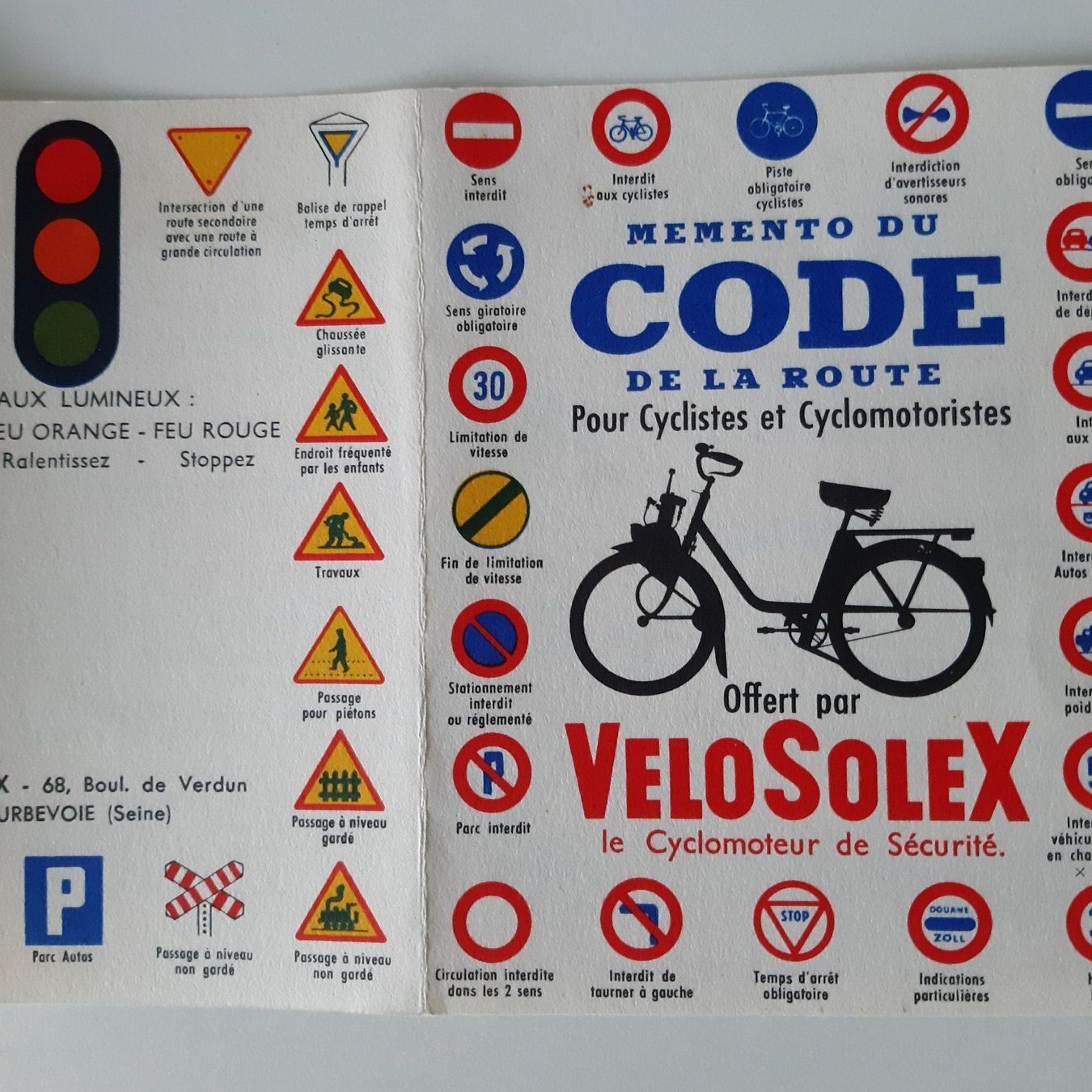 Motosacoche Documenti: Prospekt Solex Velosolx 1960 – Usato da Schenkon venduto da TG10