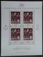1997: Liechtenstein Landespatrone Kleinbogen Nr.1093I **