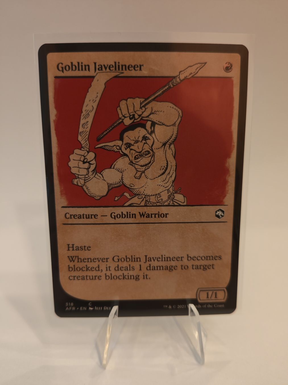 Magic The Gathering Carte collezionabili: Magic Goblin Javelineer 318 C – Nuovo (secondo la descrizione) da Arbon venduto da Printify3D