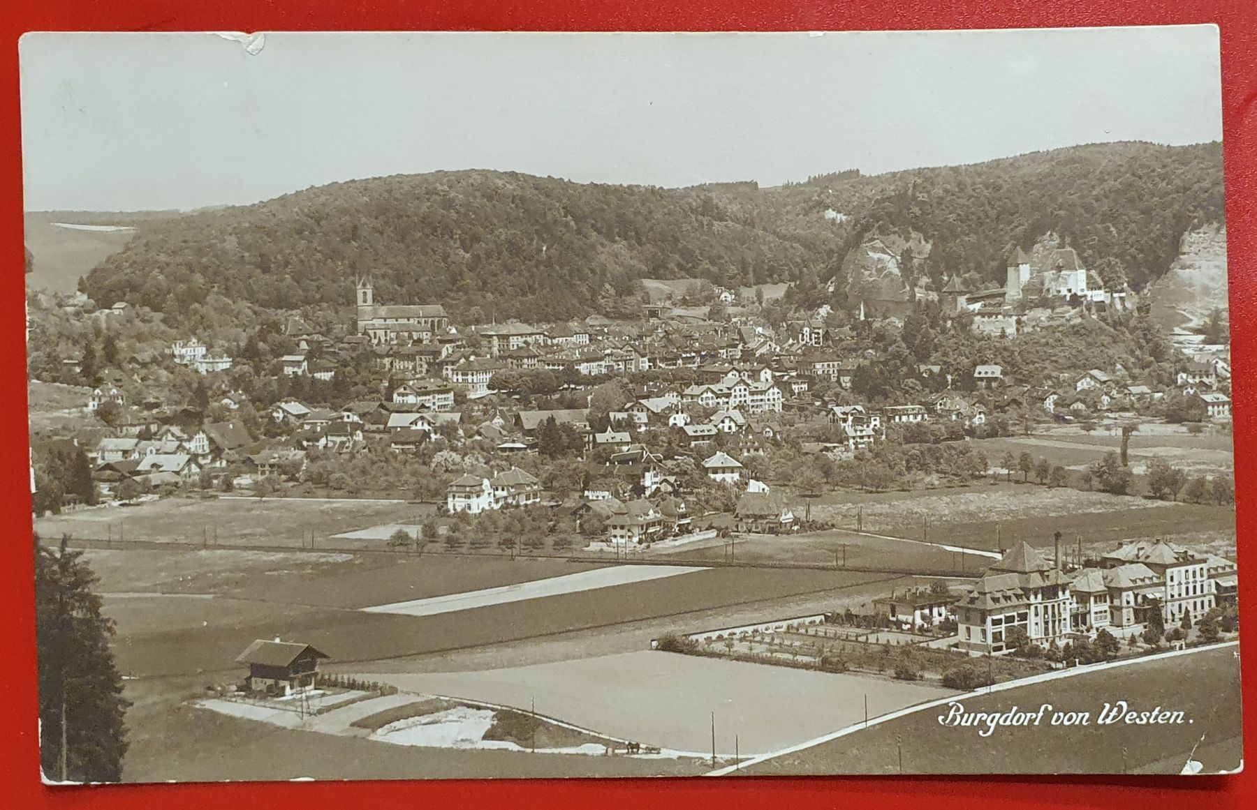 Cartoline postali: Burgdorf von Westen - 1916 – Usato da Kreuzlingen venduto da Rschweiz1