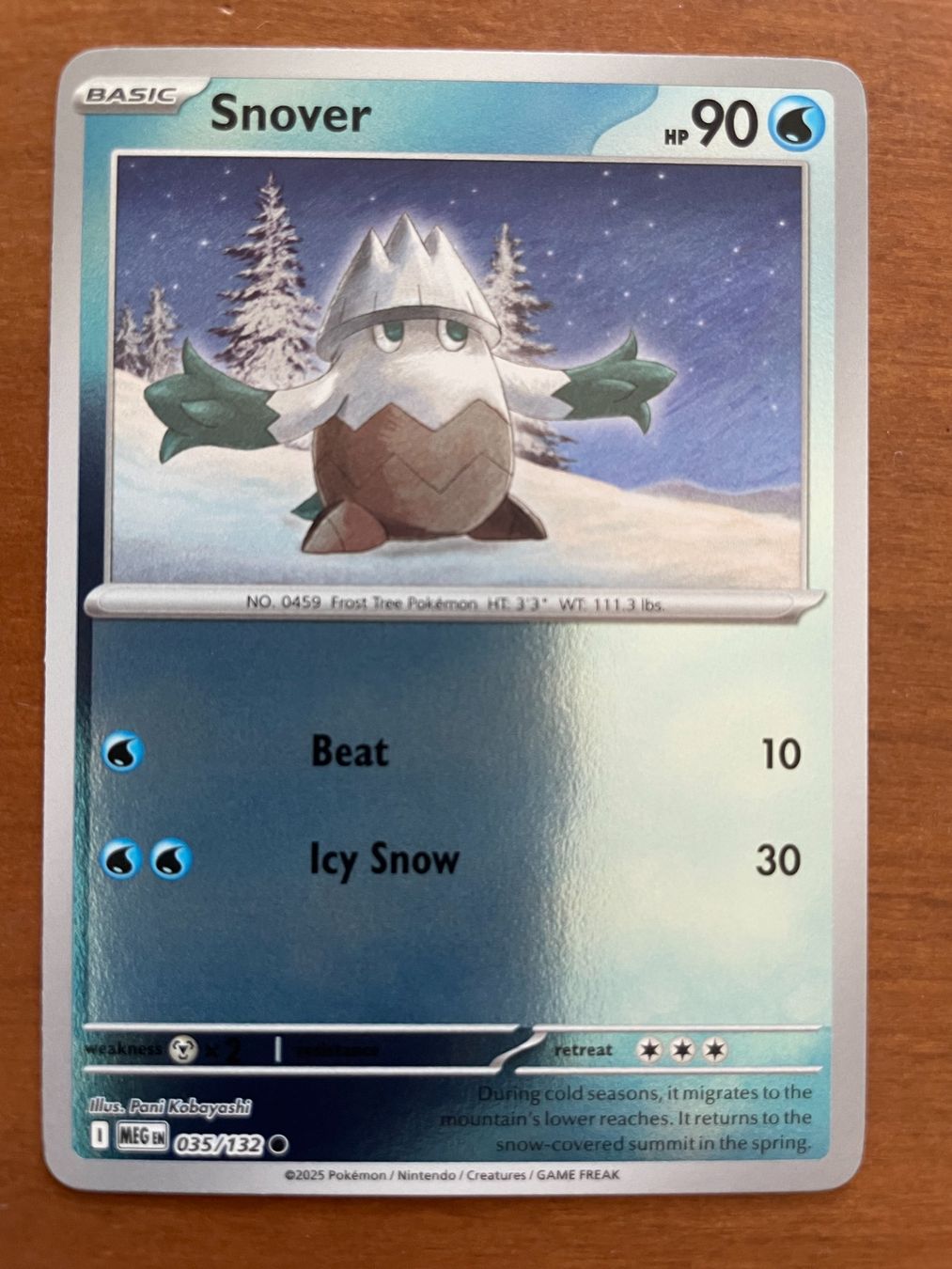Pokémon Carte collezionabili: Pokemon Snover Reverse (Versand gratis) – Nuovo (secondo la descrizione) da Chur venduto da Angerson
