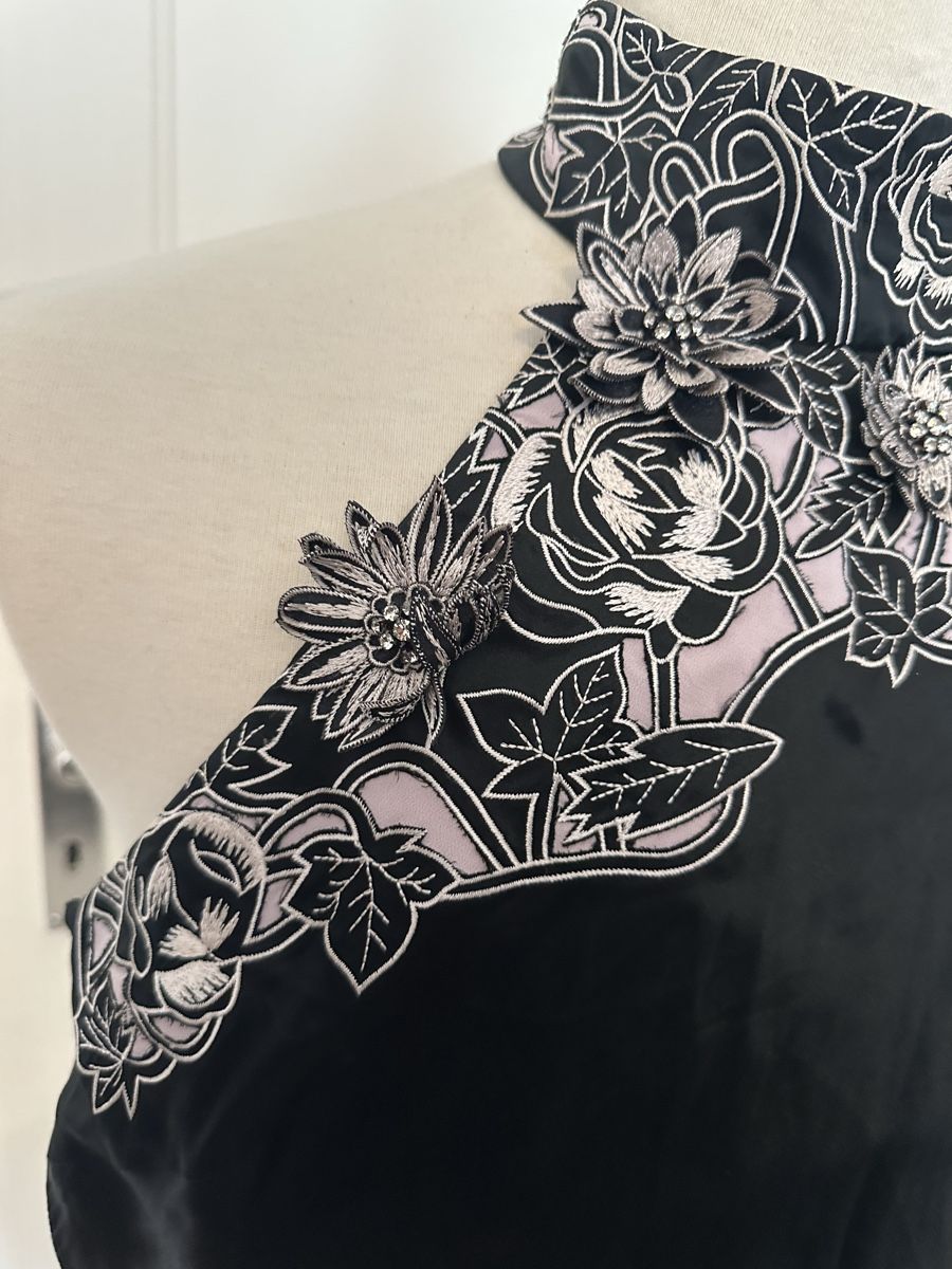 Karen Millen Top: Karen millen Haut Noir médium – Usato da Genève venduto da Bacha1 3