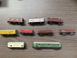 Lot 9 Wagons Echelle N Arnold Minitrix Roco Lima Fleischmann