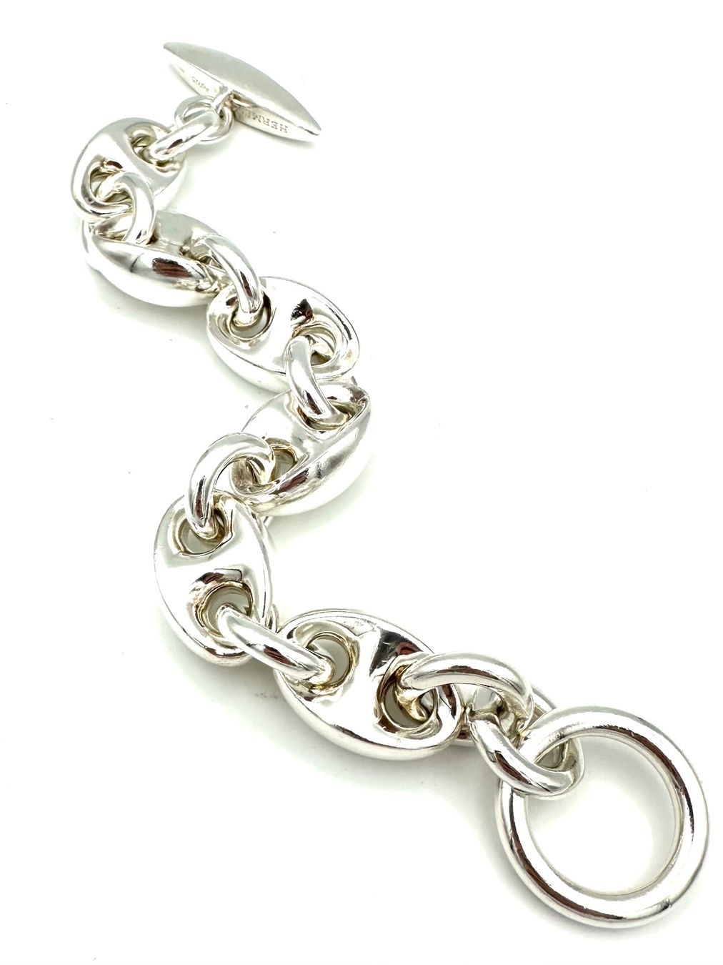 Hermès Bracciali & Braccialetti: HERMES. Collection "Neptune", rare bracelet argent 202g – Usato da Renens VD venduto da Diademe.sarl 4