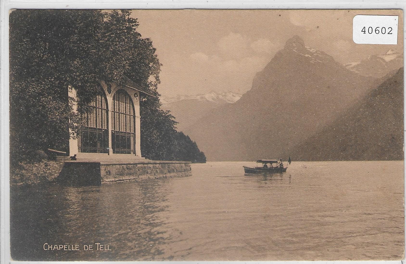 Cartoline postali: Chapelle de Tell - Ruderboot – Usato da Ettingen venduto da Kartenplanet