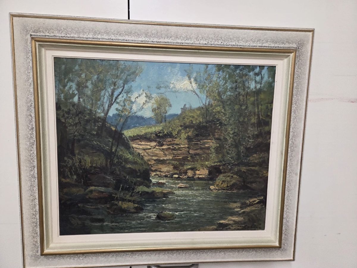 Tableaux: Ölgemälde Flusslandschaft mit Signatur  – D'occasion à Dietikon par brocki-eyra 6