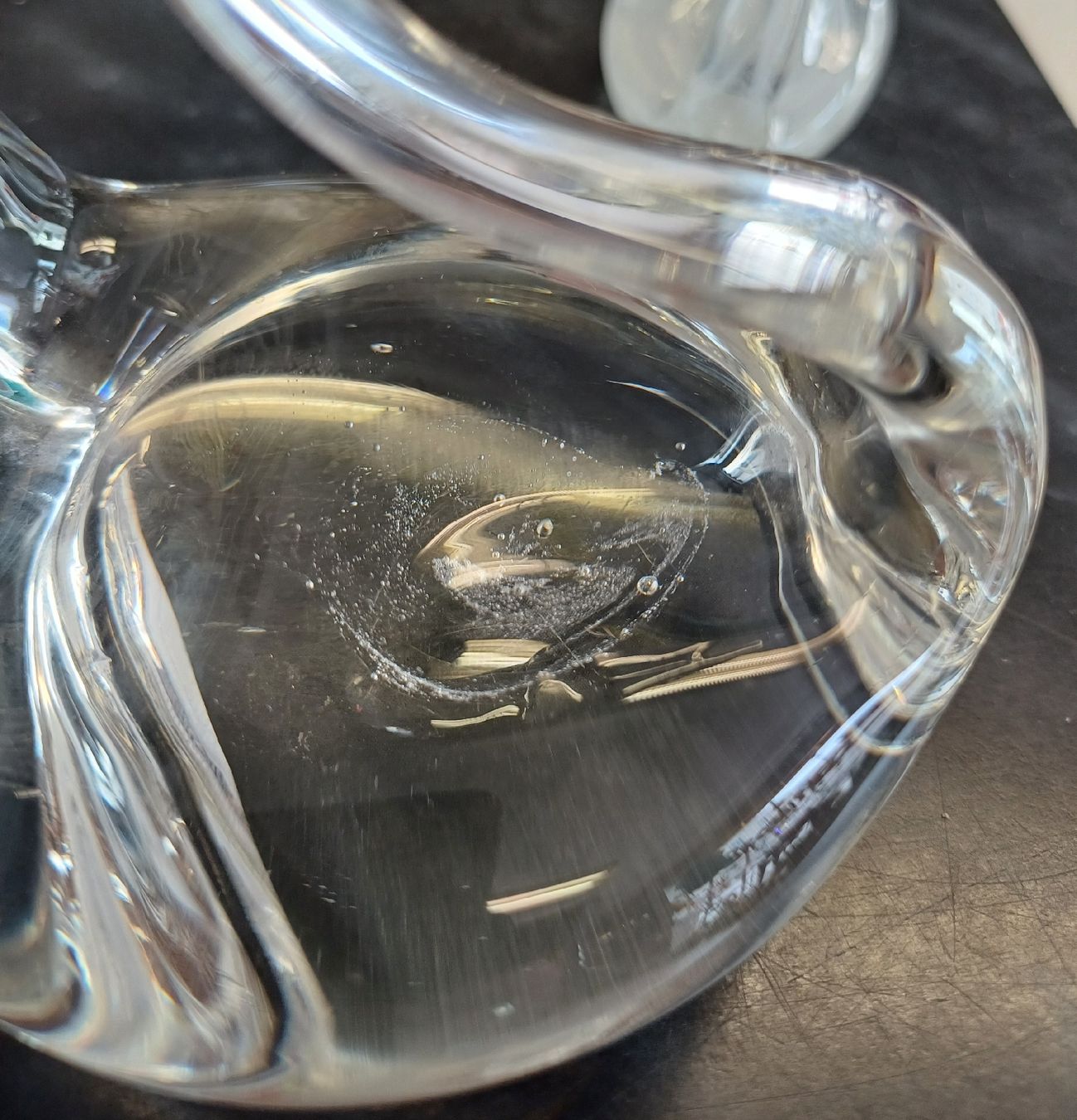 Statuette: Schwan aus Glas – Usato da Merenschwand venduto da Brockinell 5