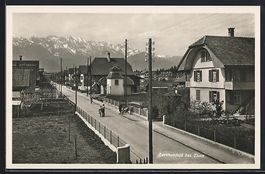 Lerchenfeld bei Thun, Ortspartie mit Bli
