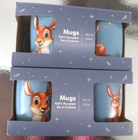 4 Tasses Mugs Bambi pour enfants de COOP
